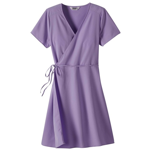 Mountain Khakis Women's Mountain Rose Wrap Dress Amethyst Purple Lilac M - Picture 1 of 3